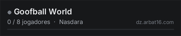 Goofball World na lista de servidores de DayZ da AR16