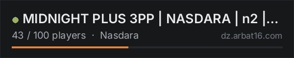 MIDNIGHT PLUS 3PP | NASDARA | n2 |WIPE 15.10 on the AR16 DayZ server list