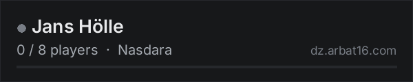 Jans Hölle on the AR16 DayZ server list