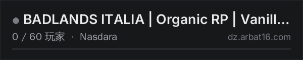 AR16 DayZ 服务器列表中的 BADLANDS ITALIA | Organic RP | Vanilla | Ingresso libero
