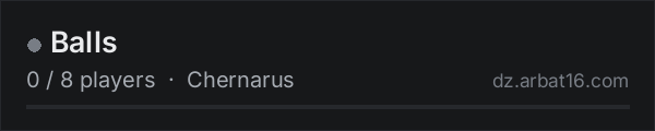 Balls on the AR16 DayZ server list
