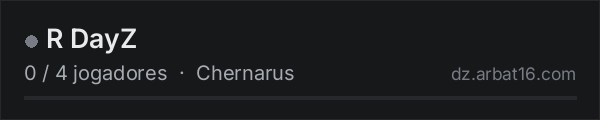 R DayZ na lista de servidores de DayZ da AR16