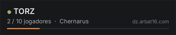 TORZ na lista de servidores de DayZ da AR16