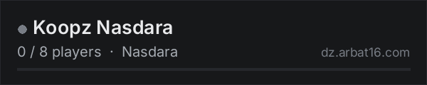 Koopz Nasdara on the AR16 DayZ server list