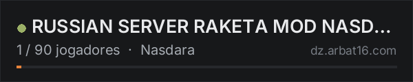 RUSSIAN SERVER RAKETA MOD NASDARA Vanilla|NORAID[vk.com/raketa. na lista de servidores de DayZ da AR16