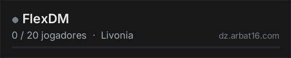 FlexDM na lista de servidores de DayZ da AR16