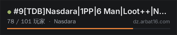 AR16 DayZ 服务器列表中的 #9[TDB]Nasdara|1PP|6 Man|Loot++|No Stamina|PVP|WIPED Oct 16th