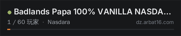 AR16 DayZ 服务器列表中的 Badlands Papa 100% VANILLA NASDARA