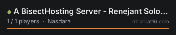 A BisectHosting Server - Renejant Solo Private Server on the AR16 DayZ server list