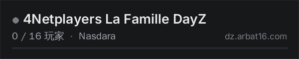 AR16 DayZ 服务器列表中的 4Netplayers La Famille DayZ