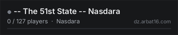 -- The 51st State -- Nasdara on the AR16 DayZ server list