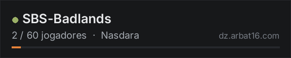 SBS-Badlands na lista de servidores de DayZ da AR16