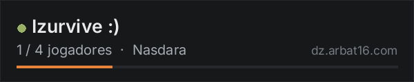 Izurvive :) na lista de servidores de DayZ da AR16