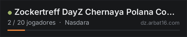 Zockertreff DayZ Chernaya Polana Cowboys na lista de servidores de DayZ da AR16