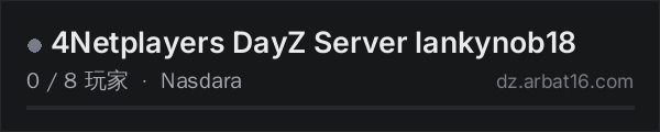AR16 DayZ 服务器列表中的 4Netplayers DayZ Server lankynob18