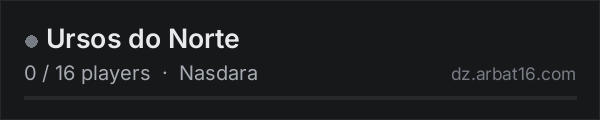Ursos do Norte on the AR16 DayZ server list
