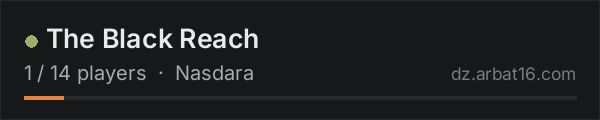 The Black Reach on the AR16 DayZ server list