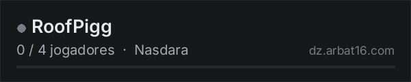 RoofPigg na lista de servidores de DayZ da AR16