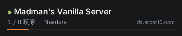 AR16 DayZ 服务器列表中的 Madman's Vanilla Server