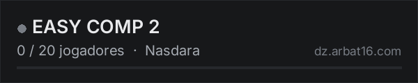 EASY COMP 2 na lista de servidores de DayZ da AR16