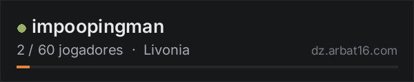 impoopingman na lista de servidores de DayZ da AR16