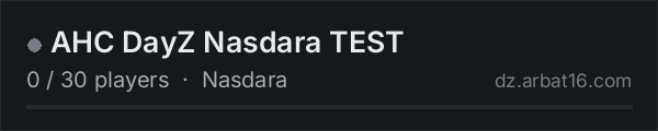 AHC DayZ Nasdara TEST on the AR16 DayZ server list