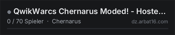 QwikWarcs Chernarus Moded! - Hosted by Ceuabara in der DayZ-Serverliste von AR16