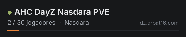 AHC DayZ Nasdara PVE na lista de servidores de DayZ da AR16