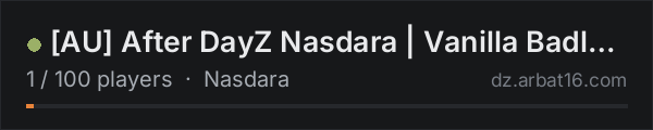 [AU] After DayZ Nasdara | Vanilla Badlands on the AR16 DayZ server list