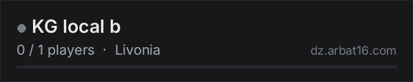 KG local b on the AR16 DayZ server list