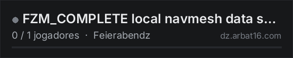 FZM_COMPLETE local navmesh data server na lista de servidores de DayZ da AR16