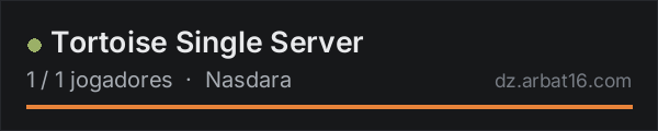 Tortoise Single Server na lista de servidores de DayZ da AR16