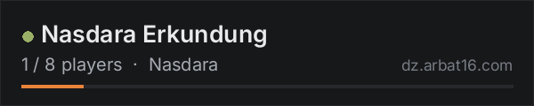 Nasdara Erkundung on the AR16 DayZ server list