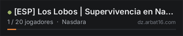 [ESP] Los Lobos | Supervivencia en Nasdara | [PvE] na lista de servidores de DayZ da AR16