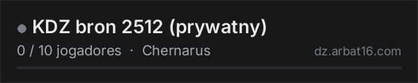 KDZ bron 2512 (prywatny) na lista de servidores de DayZ da AR16