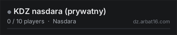 KDZ nasdara (prywatny) on the AR16 DayZ server list