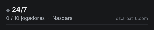 24/7 na lista de servidores de DayZ da AR16