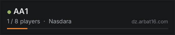 AA1 on the AR16 DayZ server list