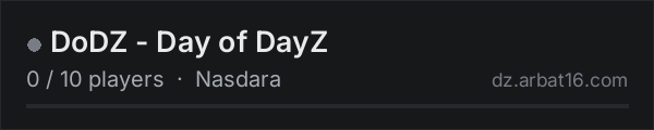 DoDZ - Day of DayZ on the AR16 DayZ server list