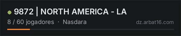 9872 | NORTH AMERICA - LA na lista de servidores de DayZ da AR16