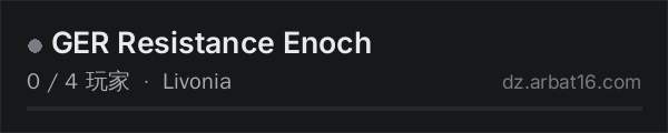 AR16 DayZ 服务器列表中的 GER Resistance Enoch