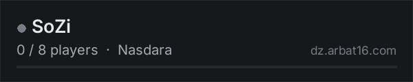 SoZi on the AR16 DayZ server list