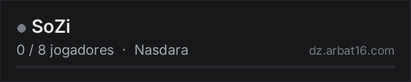 SoZi na lista de servidores de DayZ da AR16