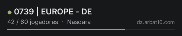 0739 | EUROPE - DE na lista de servidores de DayZ da AR16