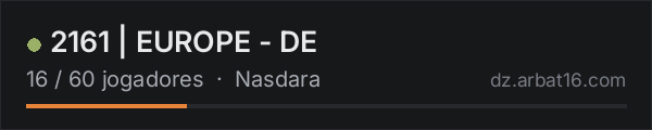 2161 | EUROPE - DE na lista de servidores de DayZ da AR16