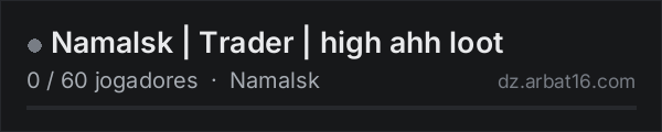 Namalsk | Trader | high ahh loot na lista de servidores de DayZ da AR16