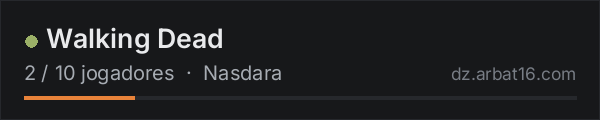 Walking Dead na lista de servidores de DayZ da AR16