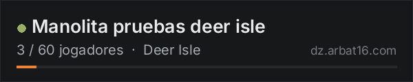 Manolita pruebas deer isle na lista de servidores de DayZ da AR16