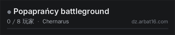 AR16 DayZ 服务器列表中的 Popaprańcy battleground