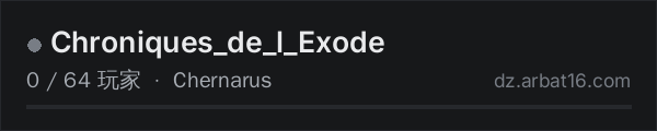 AR16 DayZ 服务器列表中的 Chroniques_de_l_Exode